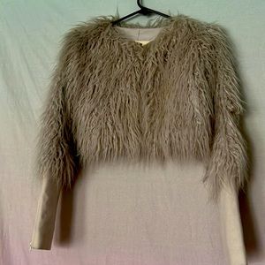 Faux fur jacket